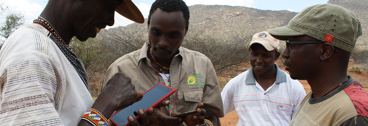 Training rangeland managers in Northern Kenya to use the LandPKS apps.
